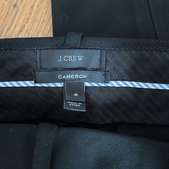J. Crew Cameron Slacks in Black, Size 4 - Picture 4 of 10